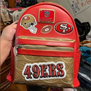 Loungefly 49ers mini backpack